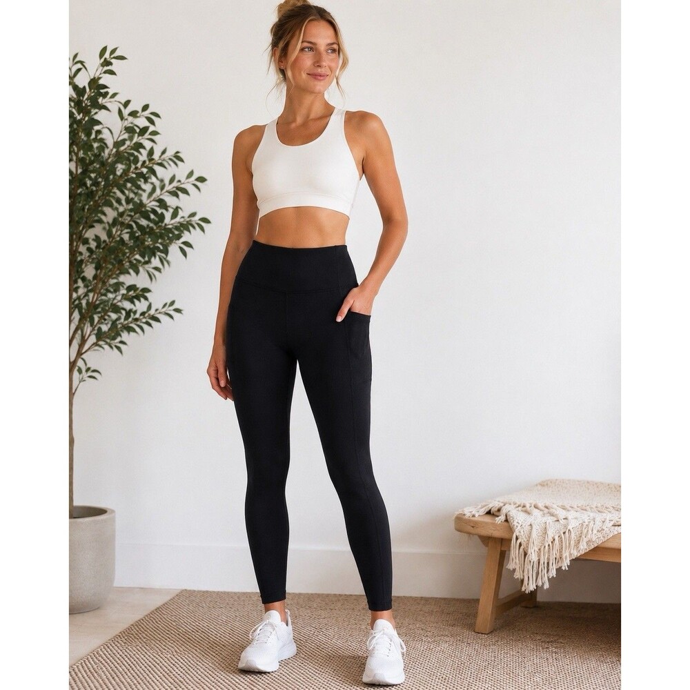 Athleta Altitude Stash Tight Women's Medium Black Polartec Power Stretch Legging